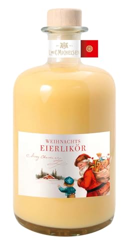 L.W.C. Michelsen - Weihnachts-Eierlikör Merry Christmas (500ml) | pur oder für Cocktails | Premium-Eierlikör (20%) | nach traditionsreicher Rezeptur von L.W.C. MICHELSEN