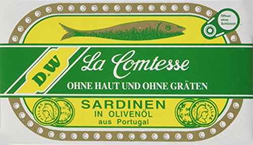 La Comtesse Sardinen in Olivenöl, 10er Pack (10 x 125 g) von LA COMTESSE