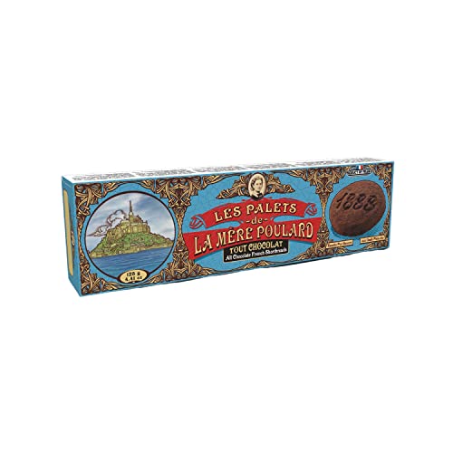 La Mère Poulard All Chocolate French Shortbreads Papierverpackung 125g von LA MERE POULARD