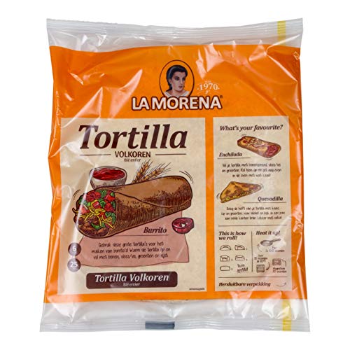 La Morena Tortilla-Vollkorn 6 x 25 cm Beutel 370 Gramm von LA MORENA