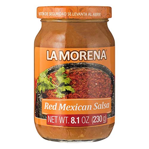 Rote Mexikanische Chili-Soße - Salsa Roja Mexicana - Red Mexican Salsa, 230g von LA MORENA