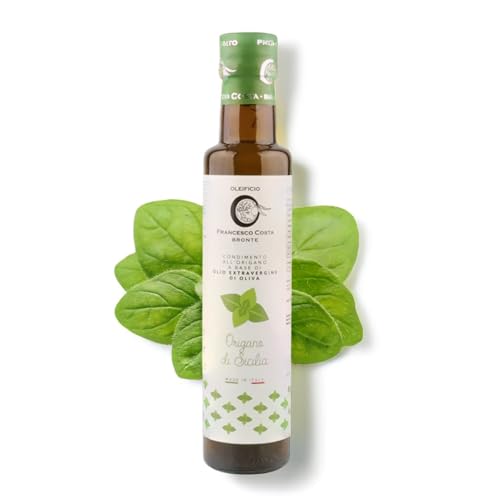 Oreganoöl mit echtem sizilianischem Oregano, 250ml - Aromatisches Öl aus nativem Olivenöl extra vergin. Für Saucen und zum Verfeinern von Gerichten. Für vegane und glutenfreie (Oregano) von LA SPERANZA