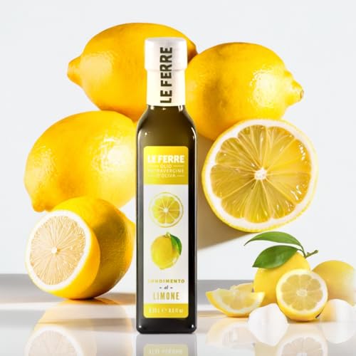 Zitronenöl - lemonoil, mit echten Zitronen, aus nativem Olivenöl extra vergin. Für Saucen und zum Verfeinern von mediteran Gerichten. Für vegane und glutenfreie Zitronenliebhaber (Zitrone) von LA SPERANZA