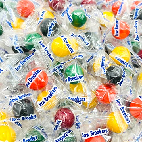 Jawbreakers Jaw Busters Mini-Hartbonbon-Fruchtaromatisiertes Sortiment (0,9 kg Beutel – ca. 175 Stück) von LAETAFOOD