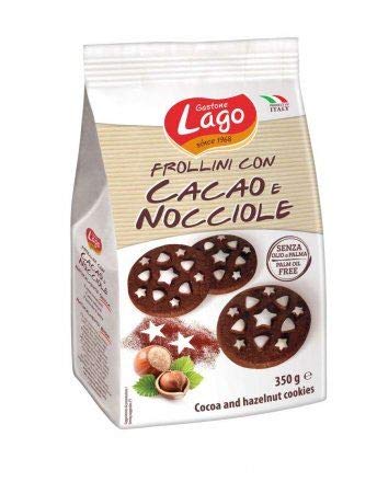 Lago Kakao- und Haselnusskekse - 350g - 2er-Packung von LAGO