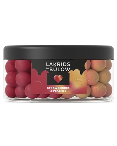 LAKRIDS BY BÜLOW - 550g Mixed - Strawberries & Cream + Peaches - Dänische Gourmet Lakritz-Kugeln von LAKRIDS BY BÜLOW