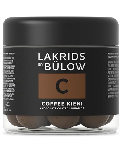 LAKRIDS BY BÜLOW - C - Coffee Kieni - 125g - Dänische Gourmet Lakritz-Kugeln - Süßer Lakritzkern umhüllt von Milch-Schokolade und Kaffeebohnen von LAKRIDS BY BÜLOW