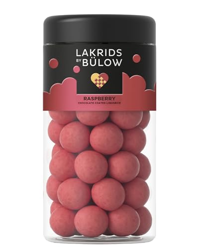 LAKRIDS BY BÜLOW - Crispy Raspberry - 295g - Dänische Gourmet Lakritz-Kugeln - Süßer Lakritzkern umhüllt von Weißer Schokolade & Himbeere von LAKRIDS BY BÜLOW