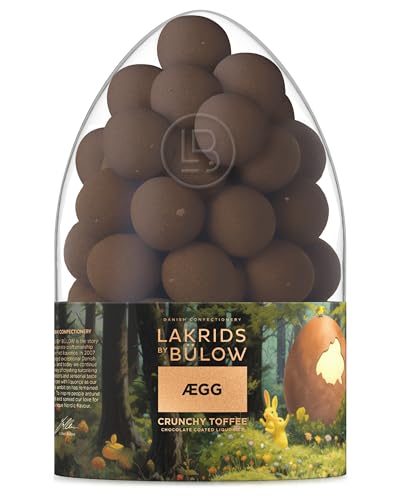 LAKRIDS BY BÜLOW - Crunchy Toffee - 480g - ÆGG Limited Edition Designed by Magnus Groth - Salziger Lakritzkern umhüllt von Milchschokolade, Sahne und Karamell von LAKRIDS BY BÜLOW