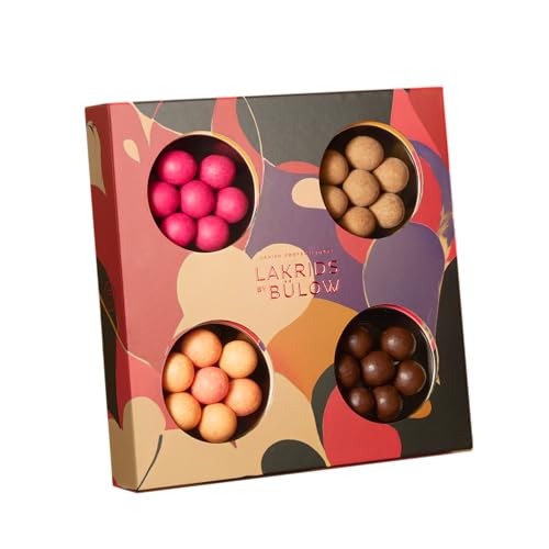 LAKRIDS BY BÜLOW - Love Selection Box - 175g - Pralinen-Geschenk mit Dänischen Gourmet Lakritz-Kugeln in edler Herz-Geschenkbox von LAKRIDS BY BÜLOW