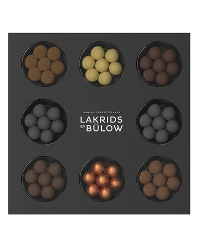 LAKRIDS BY BÜLOW - Selection Box - 350g - Pralinen-Geschenk mit Dänischen Gourmet Lakritz-Kugeln - Weiche Lakritze umhüllt von Cremiger Schokolade von LAKRIDS BY BÜLOW