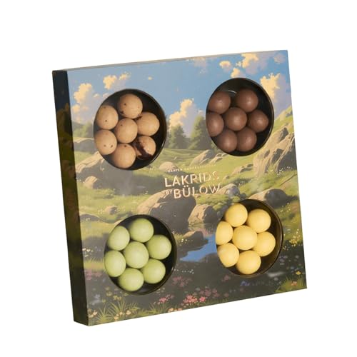 LAKRIDS BY BÜLOW - Spring Selection Box - 175g - Pralinen-Geschenk mit Dänischen Gourmet Lakritz-Kugeln - Weiche Lakritze umhüllt von Cremiger Schokolade von LAKRIDS BY BÜLOW