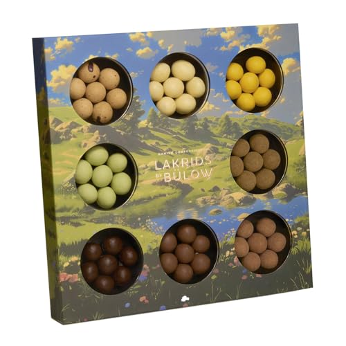 LAKRIDS BY BÜLOW - Spring Selection Box - 350g - Pralinen-Geschenk mit Dänischen Gourmet Lakritz-Kugeln - Weiche Lakritze umhüllt von Cremiger Schokolade von LAKRIDS BY BÜLOW