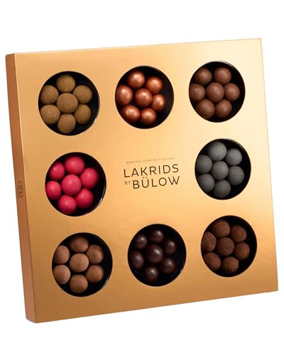 LAKRIDS BY BÜLOW - Winter Selection Box - 350g - Pralinen-Geschenk mit Dänischen Gourmet Lakritz-Kugeln - Weicher Lakritzkern umhüllt von feinster Schokolade von LAKRIDS BY BÜLOW