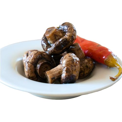 LAREWO Gegrillte Champignons – Mediterrane Premium-Feinkost in Kräutermarinade, ideal als Antipasti, für Salate oder als delikater Snack für zwischendurch. von LAREWO