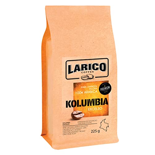 LARICO COFFEE Premium Kaffeebohnen Kolumbien Excelso Supremo 225g / Handwerklich/Bohnenkaffee Espressobohnen/Spürbarer Leicht Erfrischender Fruchtnachgeschmack von LARICO COFFEE