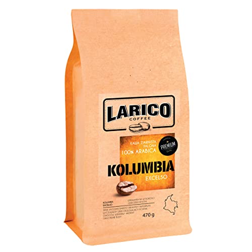 LARICO COFFEE Premium Kaffeebohnen Kolumbien Excelso Supremo 470g / Handwerklich/Bohnenkaffee Espressobohnen/Spürbarer leicht erfrischender Fruchtnachgeschmack von LARICO COFFEE