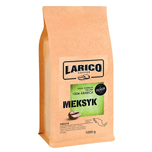 LARICO COFFEE Premium Kaffeebohnen Mexiko 1000g - 1kg / Handwerklich/Ganze Roast Bohnenkaffee Espressobohnen/Wunderbar fruchtiges Aroma/leicht schokoladiger Nachgeschmack von LARICO COFFEE