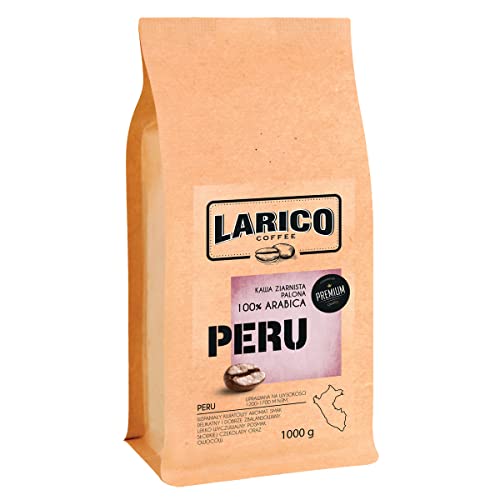 LARICO COFFEE Premium Kaffeebohnen Peru 1000g - 1 kg/Handwerklich/Bohnenkaffee Espressobohnen/Nachgeschmack von süßer Schokolade und Früchten von LARICO COFFEE