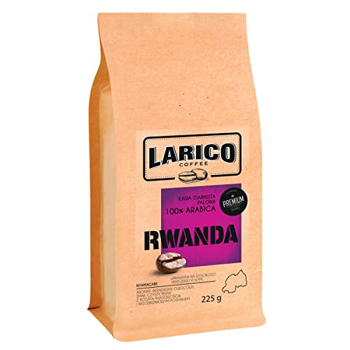 LARICO COFFEE Premium Kaffeebohnen RUANDA 225g / Handwerklich/Bohnenkaffee Espressobohnen/Intensiver Geschmack mit Reicher Bitterkeit und Pfirsich-Nachgeschmack von LARICO COFFEE