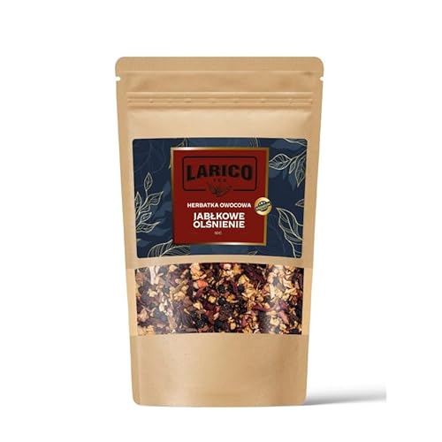 Larico Premium Tee Natürlicher Loser Früchtetee Apple Dazzle 50 g/Früchtchen Mix Hochwertiger Tee lose/Natürlicher Loser Tee/Mischung aus Apfelfrüchten, Aronia, Rosinen, Nelken und Zimtrinde von LARICO COFFEE