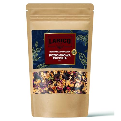 Larico Tea Natürlicher Loser Früchtetee Früchtchen Mix Wilde Erdbeere Euphorie 50 g/Hochwertiger Tee lose/Natürlicher Loser Tee von LARICO COFFEE