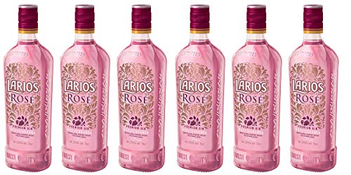 Larios Rosé Mediterránea Premium Gin 37,5% Vol. 6 x 0,7 Liter von LARIOS