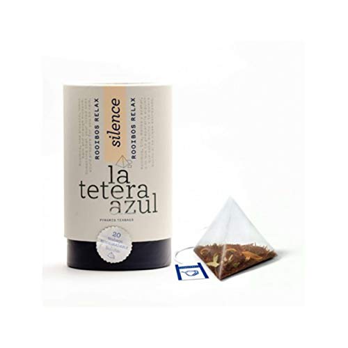 LA TETERA AZUL Premium Rooibos Infusion mit Tila, Melissa und Orangenblüte. Entspannende Infusion. Rooibos Entspannen Sie sich. Topf mit 20 Pyramiden. von LATETERAZUL