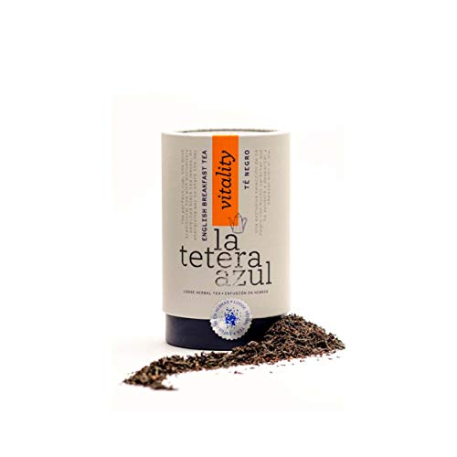 LA TETERA AZUL Schwarzer Tee English Breakfast Premium. Anregung der Infusion. Bulk Pot von 115 Gramm für 46 Infusionen. von LATETERAZUL