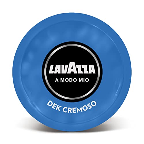 Lavazza A Modo Mio Dek Cremoso, 256 Kaffeekapseln, für einen entkoffeinierten Espresso mit aromatischen Noten von Mandeln und Canditis, 100% Arabica, Intensität 7/13, mittlere Röstung, 16 Packungen von Lavazza