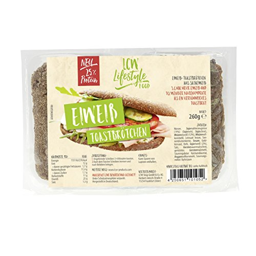 LCW Fertige Eiweiß Toastbrötchen 260g 3er Pack (3 x 260 gr) von LCW