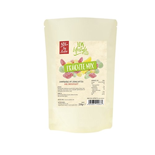 LCW Zuckerfreie Gummibärchen Früchtemix 250g 3er Pack (3 x 250 gr) von LCW