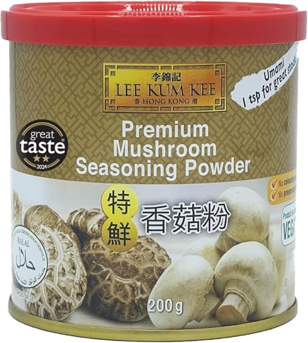 Lee Kum Kee Premium Pilz-Würzpulver – Umami Würzpulver mit Pilzgeschmack – 1 x 200 g von LEE KUM KEE