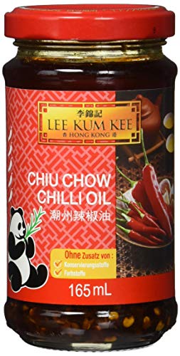 Lee Kum Kee Chili Öl Chiu Chow (aus China, pikant, sehr scharf, ohne Konservierungsstoffe, ohne Farbstoffe, vegan) 3er Pack (3 x 165 ml) von LEE KUM KEE