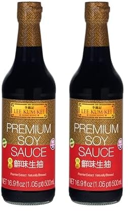 Lee Kum Kee Helle Sojasauce Premium – Würzsauce auf Sojabasis – 1 x 500 ml (Packung mit 2) von LEE KUM KEE