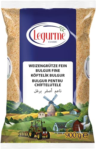 LEGURME Bulgur, fein, Weizengrütze, (Bulgur Köftelik) - 1 x 900 g von LEGURME