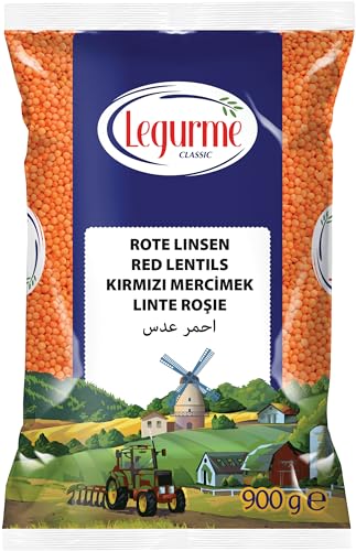 LEGURME Rote Linsen (Kirmizi Mercimek) - 1 x 900 g von LEGURME