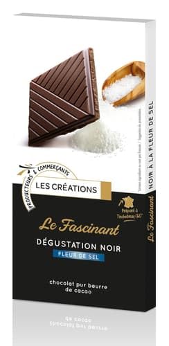 LES CREATION dunkle Schokolade mit Fleur de Sel (0.1 kg) von LES CREATION