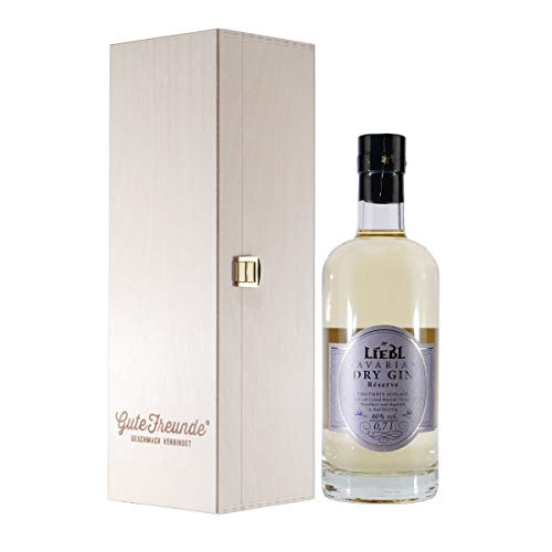 Liebl Bavarian Dry Gin Réserve mit Geschenk-Holzkiste von LIEBL