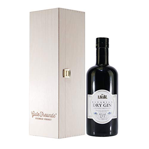 Liebl Bavarian Dry Gin mit Geschenk-Holzkiste von LIEBL