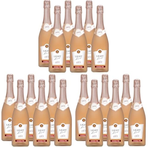 LIGHT live alkoholfrei 0,0% Sparkling rose (6 x 0,75 l) (Packung mit 3) von LIGHT live