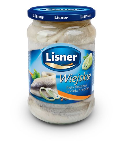 Lisner Hausmacher Heringfilets mit Zwiebeln in Öl 600g von LISNER