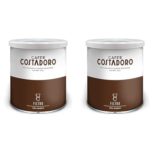 CAFFE' COSTADORO COSTADORO Costadoro Arabica Filter Kaffee Dose, 250 g (Packung mit 2) von LNEE