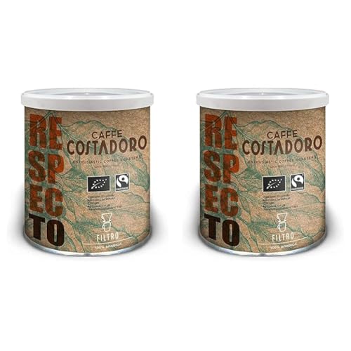 CAFFE' COSTADORO Costadoro Respecto Arabica Filter Kaffee Dose, 250 g (Packung mit 2) von LNEE