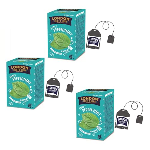 DEU | London Fruit® | Minz- und Lakritzaufguss ohne Koffein | Erfrischender verdauungsfördernder Minz-Kräutertee – 3 x 20 Beutel (90 g) von LONDON FRUIT & HERB COMPANY