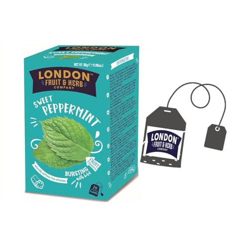 London Fruit® | Minz- und Lakritzaufguss ohne Koffein | Erfrischender verdauungsfördernder Minz-Kräutertee – 20 Beutel (30 g) von LONDON FRUIT & HERB COMPANY