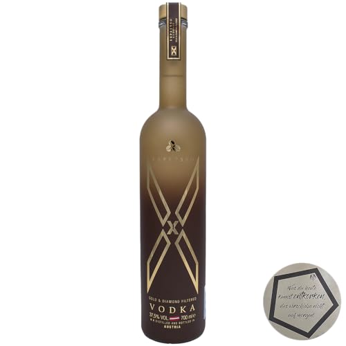 1 Flasche X Spirits Vodka Expresso 0.7 l 37.5% vol | inkl. LOVEVINO Silver Button Sticker von LOVEVINO.eu