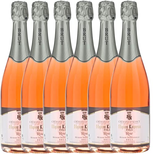 6 Flaschen Henri Kieffer & Fils | Brut Rose Cremant d'Alsace 0.75 l von LOVEVINO.eu
