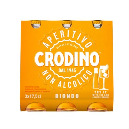 Crodino Aperitif | Aperitivo Biondo | Alkoholfreier Aperitiv | 3 x 0.175 l | 0.00% vol von LOVEVINO.eu