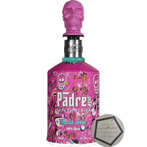 Padre Azul Super Premium Tequila Joven Limited Artist Edition 2024 0.7 l 40% vol inkl. LOVEVINO Silver Button Sticker von LOVEVINO.eu